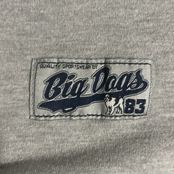 5x BIG DOGS Bigdog Sleeveless Shirt Button Baseball-style Shirt - Picture 3 of 8